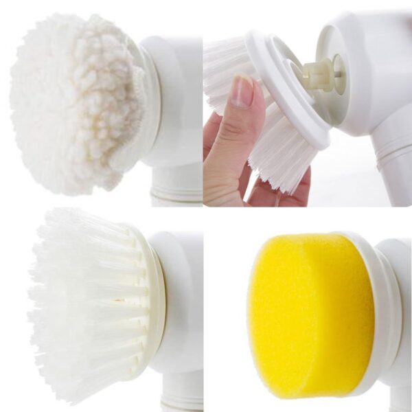 Electric Cleaning Brush Magic Brush Electric Bathtub Brush Housework 5 In 1 Cleaning Brush Electric Bathtub Brush Cleaning Brushes - Imagen 2