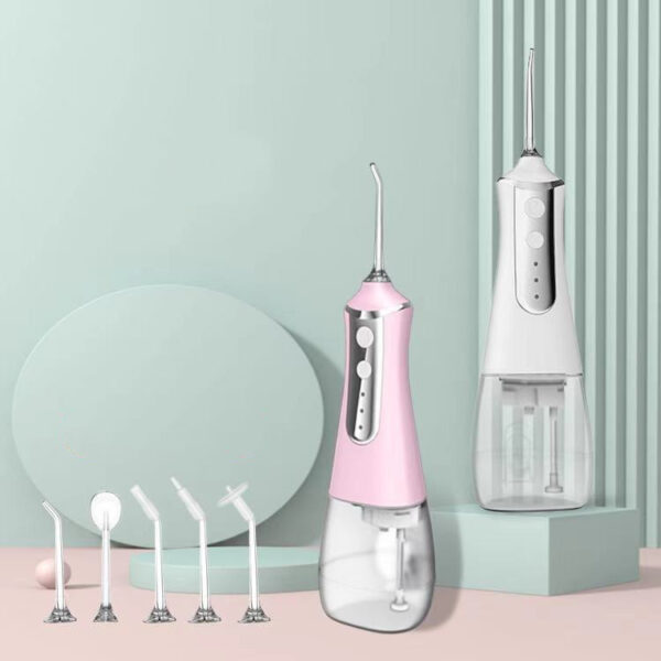 3 Modes Oral Irrigator USB Rechargeable Water Floss Portable Dental Water Flosser Jet 350ml Irrigator Dental Teeth Cleaner 5 Jet - Imagen 4