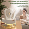 Humidifier Spray Fan Portable Fan Air Cooler Air Humidifier USB Mist Fan Desktop Fan With Night Light For Summer Home Appliance - Imagen 7