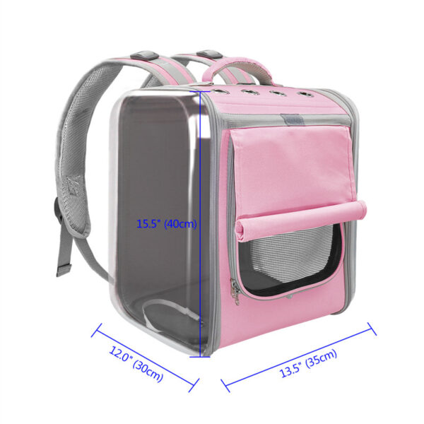 Pet Cat Carrier Backpack Breathable Cat Travel Outdoor Shoulder Bag For Small Dogs Cats Portable Packaging Carrying Pet Supplies - Imagen 3