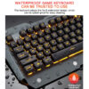 ErgonomicWired Gaming Keyboard with RGB Backlight Phone Holder - Imagen 10