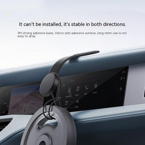 Magnetic Bendable Car Mobile Phone Holder Wireless Charger Phone Holder 15W Car Dash Mount Compatible With Phone - Imagen 8
