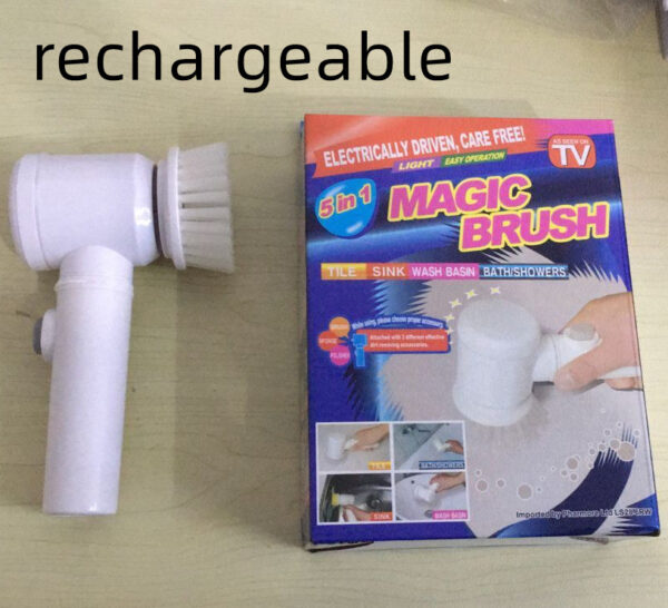 Electric Cleaning Brush Magic Brush Electric Bathtub Brush Housework 5 In 1 Cleaning Brush Electric Bathtub Brush Cleaning Brushes - Imagen 6
