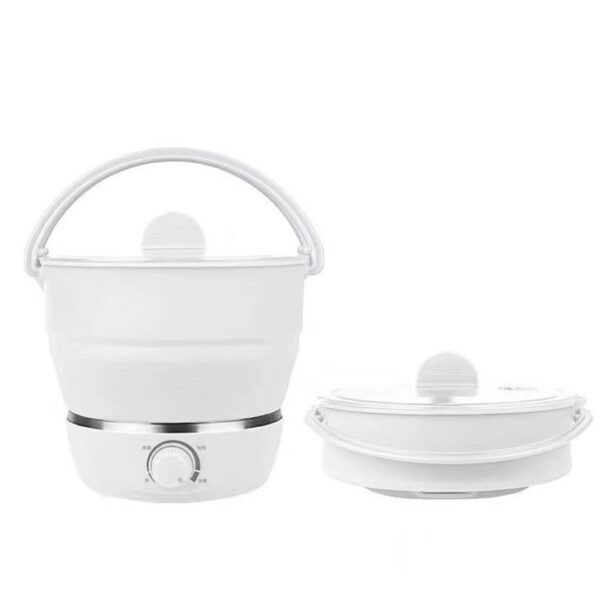 Portable Travel Folding Electric Cooker Multifunctional Electric Hot Pot Food Grade Silicone Dormitory Mini Electric Cooker - Imagen 2