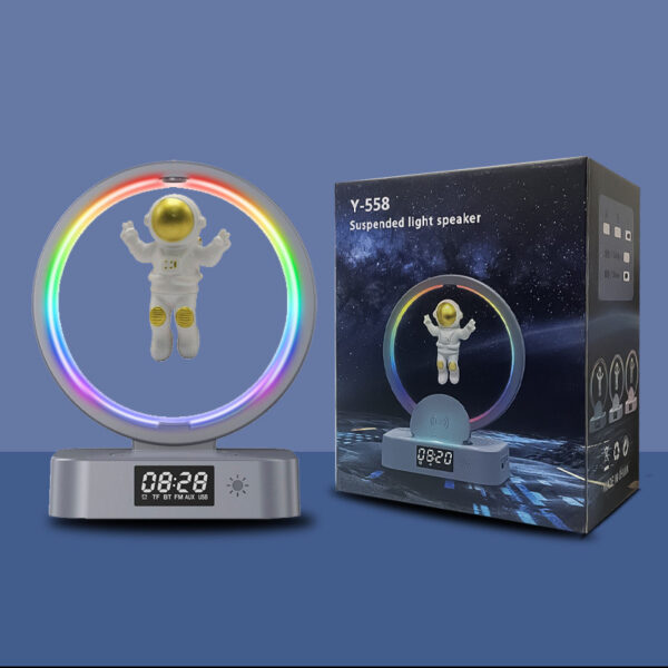 Magnetic Levitation Bluetooth-compatible Speaker Astronaut Home RGB Mini Radio TWS Sound Box Outdoor Wireless Subwoofer TF AUX USB - Imagen 3