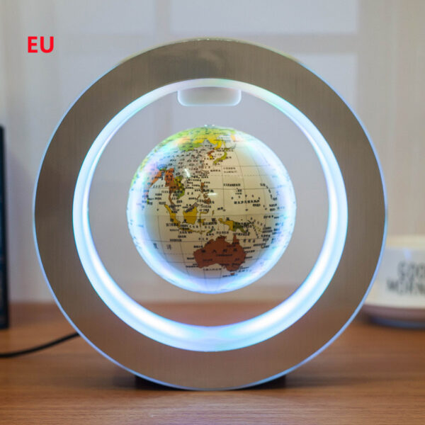 Round LED World Map Floating Globe Magnetic Levitation Light Anti Gravity Magic - Imagen 9