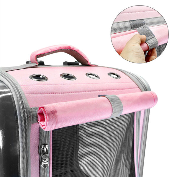Pet Cat Carrier Backpack Breathable Cat Travel Outdoor Shoulder Bag For Small Dogs Cats Portable Packaging Carrying Pet Supplies - Imagen 7