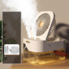 Humidifier Spray Fan Portable Fan Air Cooler Air Humidifier USB Mist Fan Desktop Fan With Night Light For Summer Home Appliance - Imagen 9