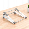 Portable Laptop Holder Stand Base Aluminum Alloy Computer Notebook PC Riser Computer Laptop Holder Cooling Bracket Riser Portable Laptop Holder Stand Base Aluminum Alloy Computer Notebook PC Riser - Imagen 6