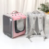 Pet Cat Carrier Backpack Breathable Cat Travel Outdoor Shoulder Bag For Small Dogs Cats Portable Packaging Carrying Pet Supplies - Imagen 5