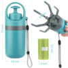 Portable Lightweight Dog Pooper Scooper With Built-in Poop Bag Dispenser Eight-claw Shovel For Pet Toilet Picker Pet Products - Imagen 7