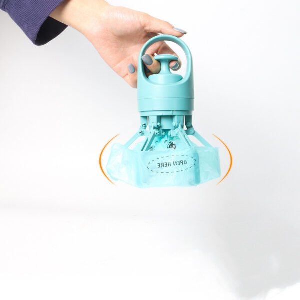 Portable Lightweight Dog Pooper Scooper With Built-in Poop Bag Dispenser Eight-claw Shovel For Pet Toilet Picker Pet Products - Imagen 2