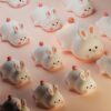 Cute LED Night Light Touch Sensor Cartoon Kid's Nightlights Big Face Rabbit Silicone Night Light Christmas Gift Bedside Lamp Home Decor - Imagen 4