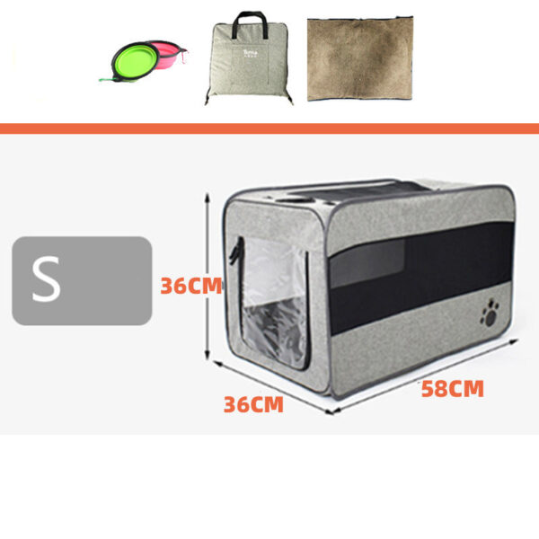 Pet Travel Carrier Bag Portable Pet Bag Folding Fabric Pet Carrier Travel Carrier Bag For Pet Cage With Locking Safety Zippers - Imagen 3