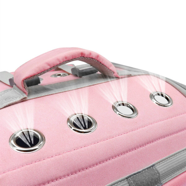 Pet Cat Carrier Backpack Breathable Cat Travel Outdoor Shoulder Bag For Small Dogs Cats Portable Packaging Carrying Pet Supplies - Imagen 2