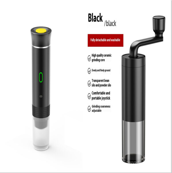 Electric Grinder Coffee Travel Handy 3 In1 Espresso Portable Coffee Espresso Maker Machine Cafe Portable Capsule Coffee Machine Kitchen Gadgets - Imagen 4